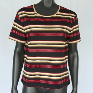 St. John Sport / Striped Shirt / L / NWOT